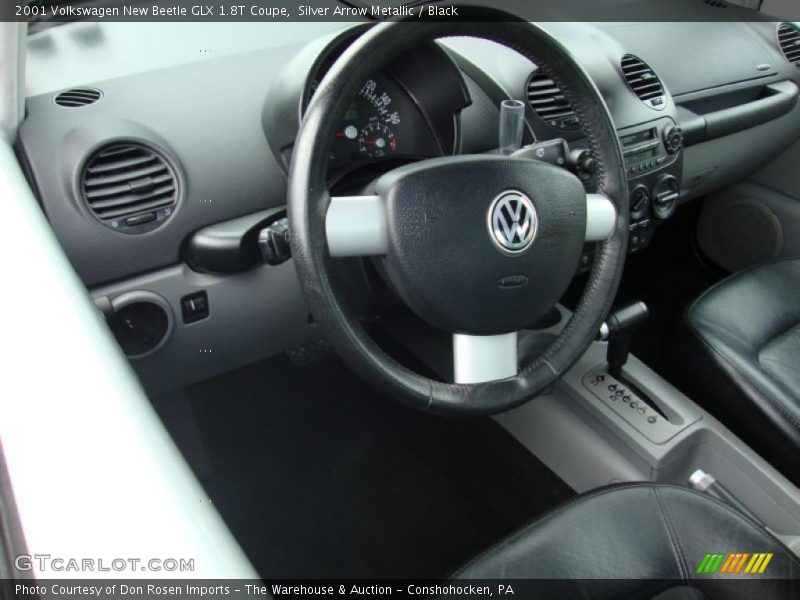 Silver Arrow Metallic / Black 2001 Volkswagen New Beetle GLX 1.8T Coupe