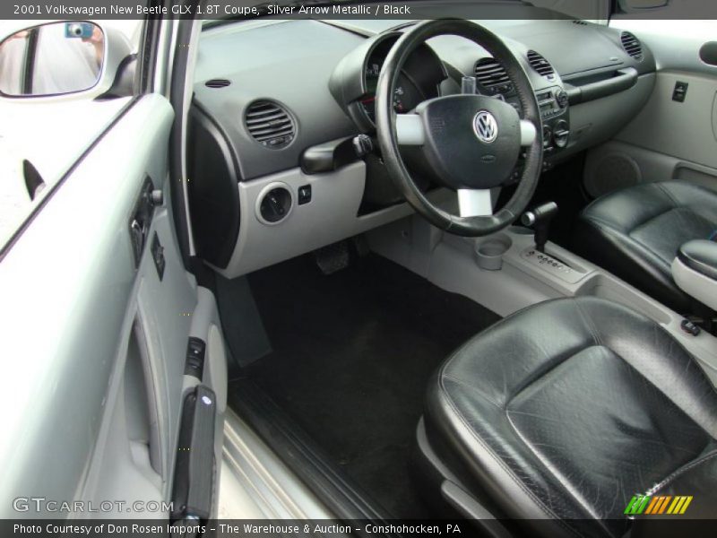 Silver Arrow Metallic / Black 2001 Volkswagen New Beetle GLX 1.8T Coupe