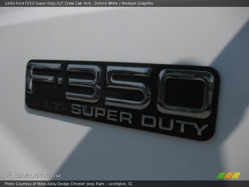 Oxford White / Medium Graphite 1999 Ford F350 Super Duty XLT Crew Cab 4x4