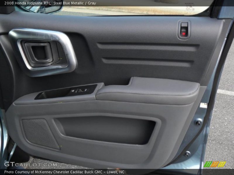 Steel Blue Metallic / Gray 2008 Honda Ridgeline RTL