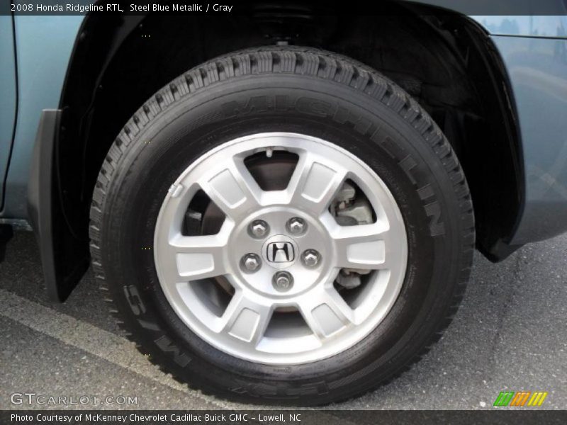 Steel Blue Metallic / Gray 2008 Honda Ridgeline RTL