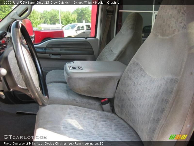 Oxford White / Medium Graphite 1999 Ford F350 Super Duty XLT Crew Cab 4x4