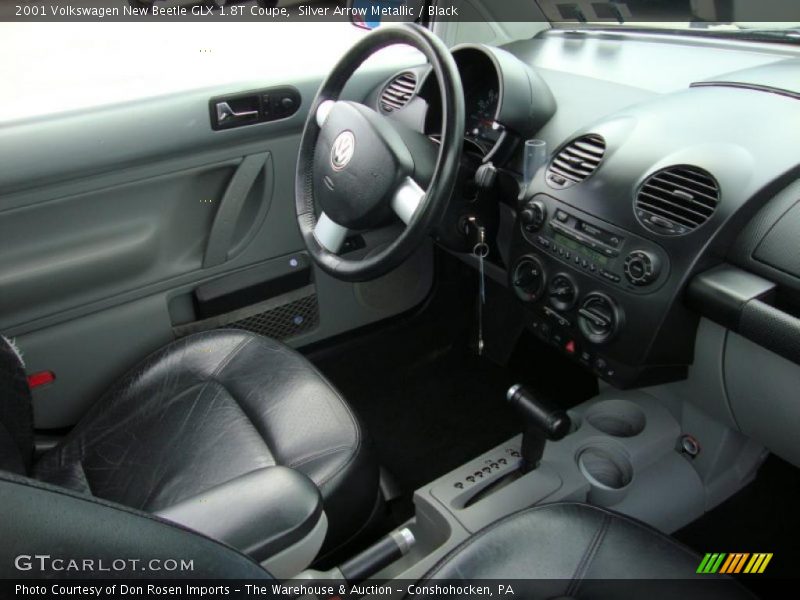 Silver Arrow Metallic / Black 2001 Volkswagen New Beetle GLX 1.8T Coupe