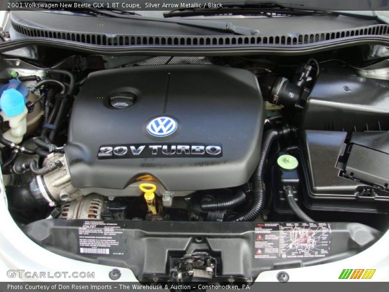 Silver Arrow Metallic / Black 2001 Volkswagen New Beetle GLX 1.8T Coupe