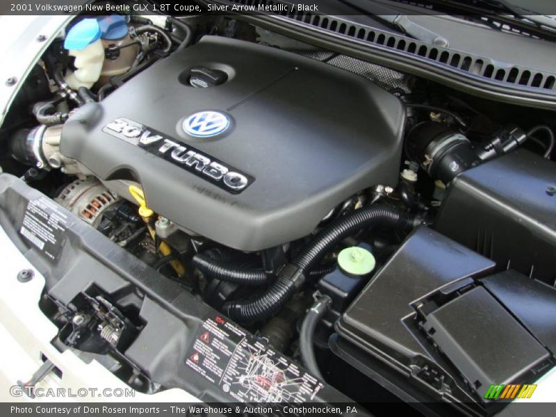 Silver Arrow Metallic / Black 2001 Volkswagen New Beetle GLX 1.8T Coupe