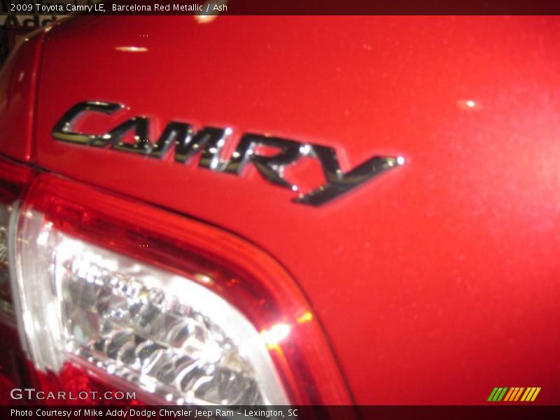 Barcelona Red Metallic / Ash 2009 Toyota Camry LE