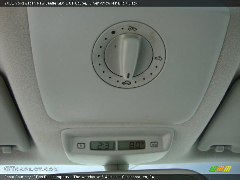 Silver Arrow Metallic / Black 2001 Volkswagen New Beetle GLX 1.8T Coupe