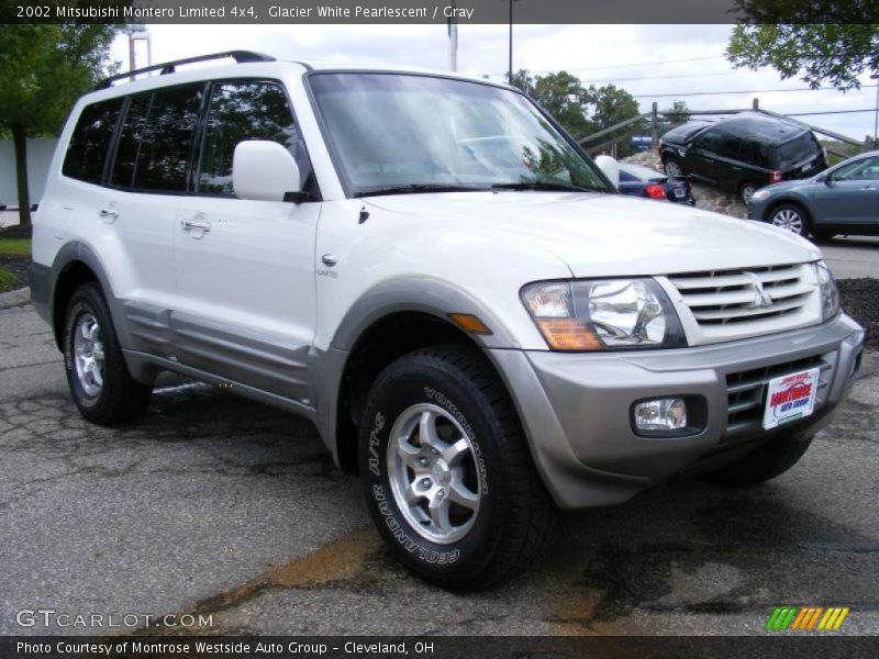 Glacier White Pearlescent / Gray 2002 Mitsubishi Montero Limited 4x4