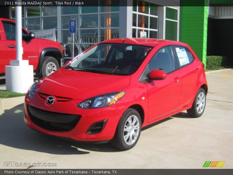 True Red / Black 2011 Mazda MAZDA2 Sport