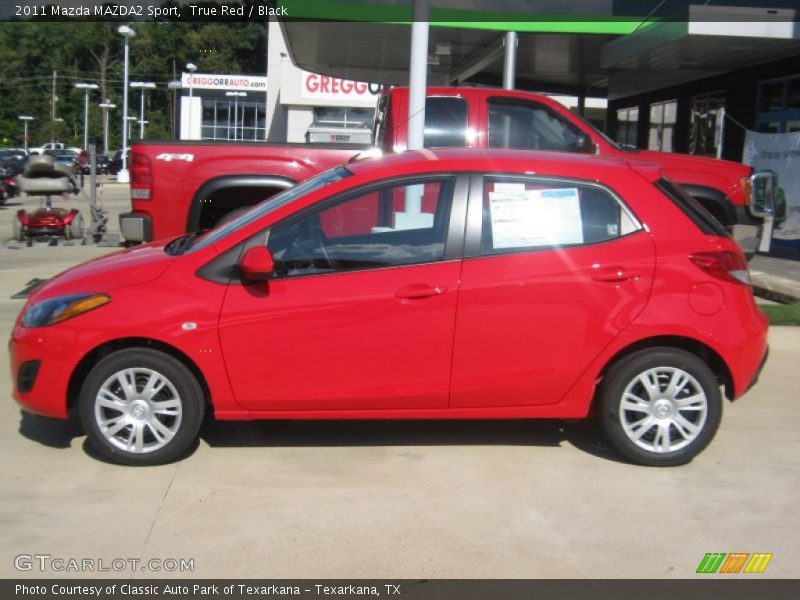 True Red / Black 2011 Mazda MAZDA2 Sport