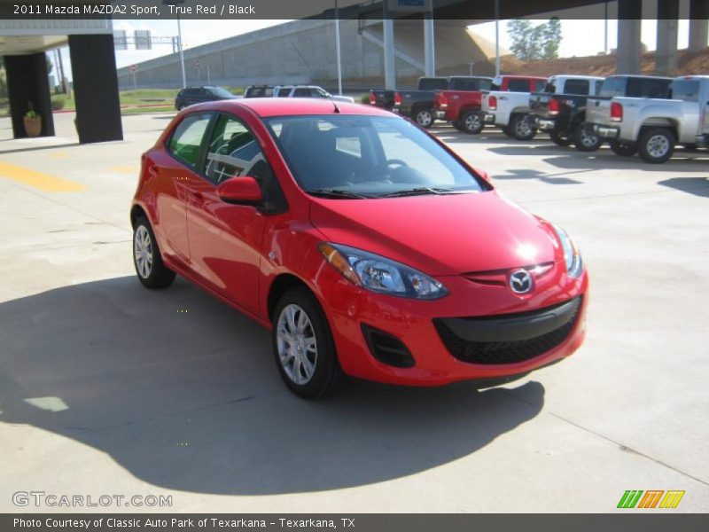 True Red / Black 2011 Mazda MAZDA2 Sport