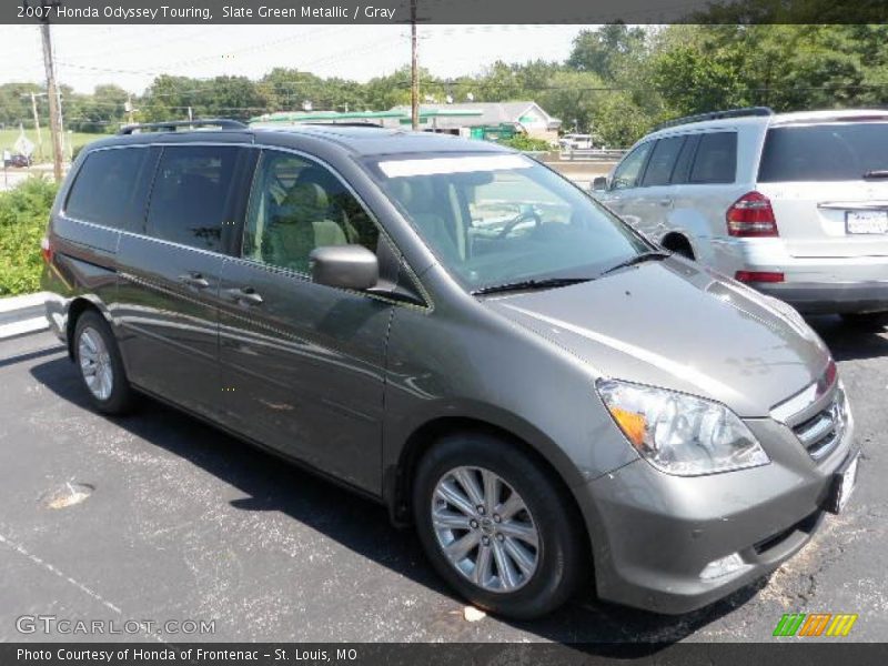 Slate Green Metallic / Gray 2007 Honda Odyssey Touring
