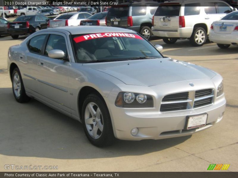 Bright Silver Metallic / Dark Slate Gray 2010 Dodge Charger SXT