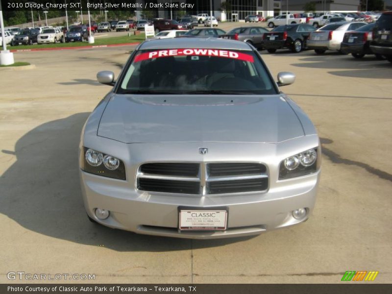 Bright Silver Metallic / Dark Slate Gray 2010 Dodge Charger SXT