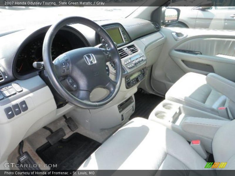 Slate Green Metallic / Gray 2007 Honda Odyssey Touring