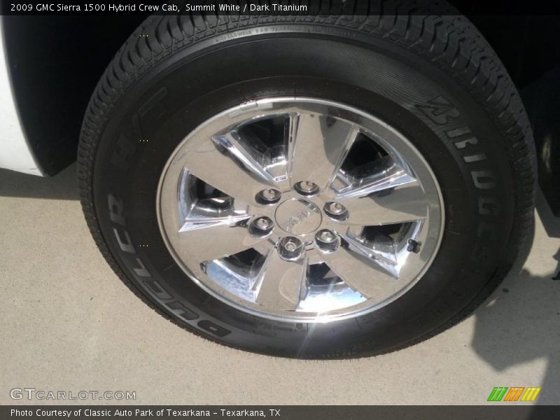 Summit White / Dark Titanium 2009 GMC Sierra 1500 Hybrid Crew Cab