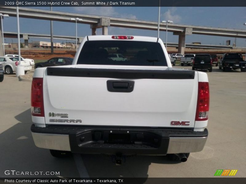 Summit White / Dark Titanium 2009 GMC Sierra 1500 Hybrid Crew Cab