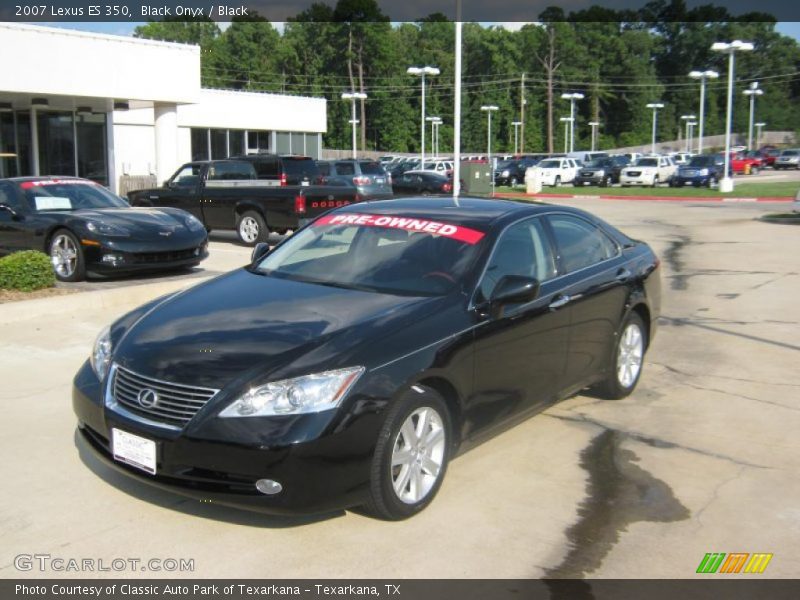 Black Onyx / Black 2007 Lexus ES 350