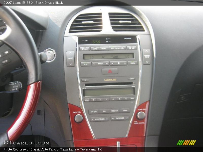 Black Onyx / Black 2007 Lexus ES 350