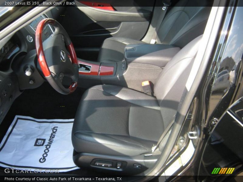 Black Onyx / Black 2007 Lexus ES 350