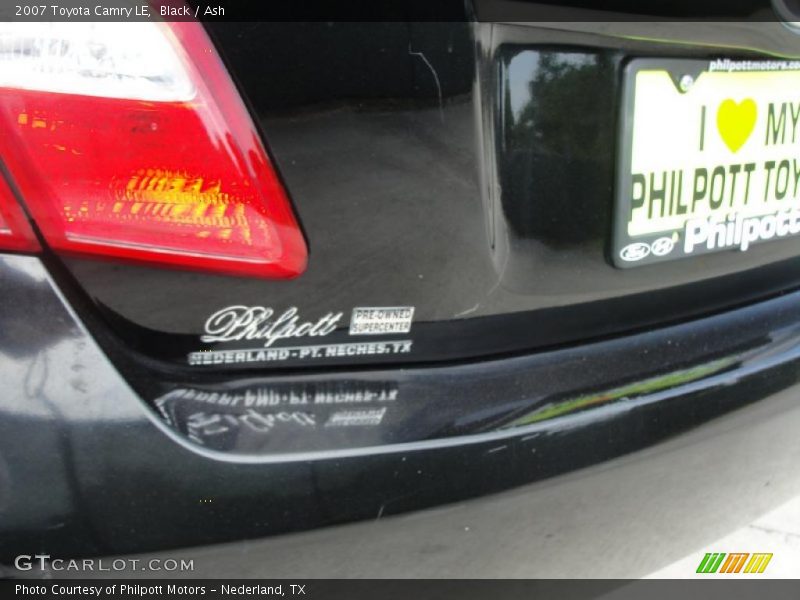 Black / Ash 2007 Toyota Camry LE