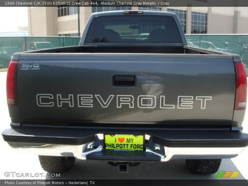 Medium Charcoal Gray Metallic / Gray 1999 Chevrolet C/K 3500 K3500 LS Crew Cab 4x4