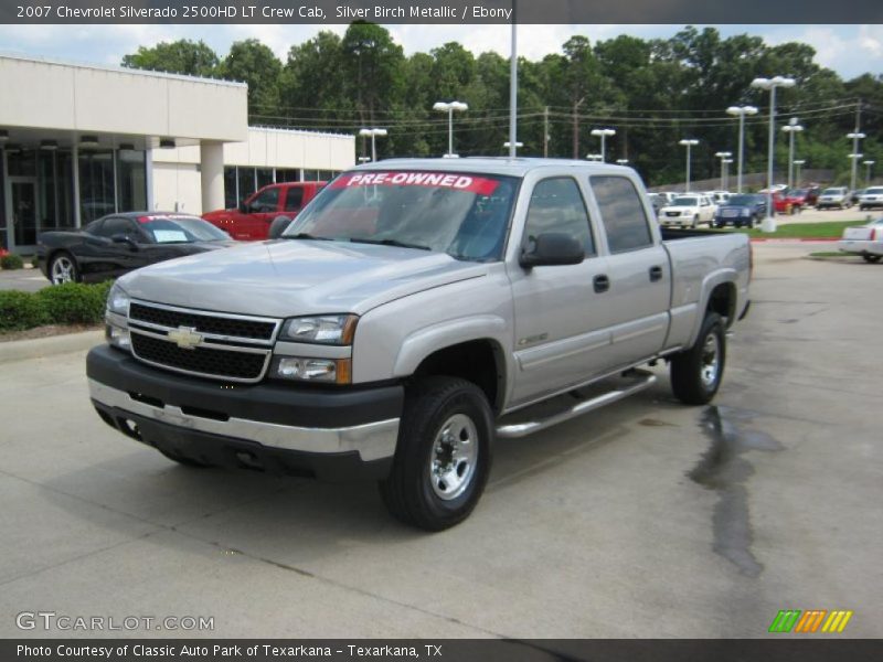 Silver Birch Metallic / Ebony 2007 Chevrolet Silverado 2500HD LT Crew Cab