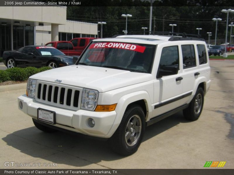 Stone White / Khaki 2006 Jeep Commander