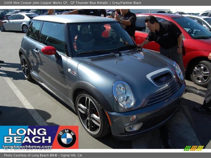 GP Thunder Blue Metallic / Grey/Panther Black 2006 Mini Cooper John Copper Works GP