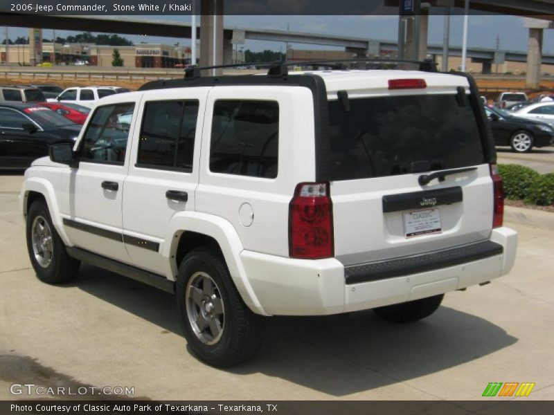Stone White / Khaki 2006 Jeep Commander