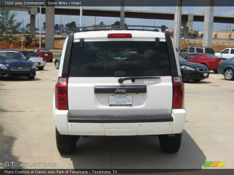 Stone White / Khaki 2006 Jeep Commander