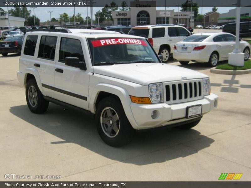 Stone White / Khaki 2006 Jeep Commander