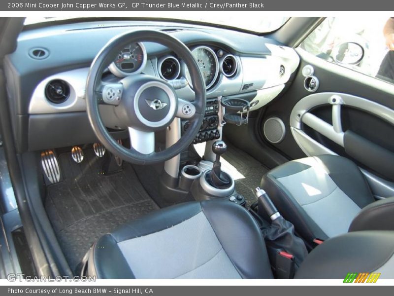 GP Thunder Blue Metallic / Grey/Panther Black 2006 Mini Cooper John Copper Works GP