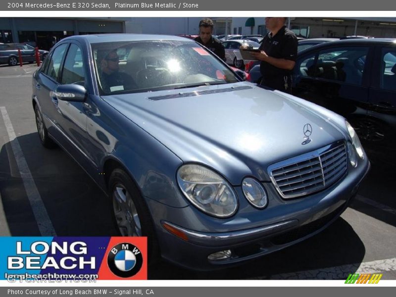 Platinum Blue Metallic / Stone 2004 Mercedes-Benz E 320 Sedan