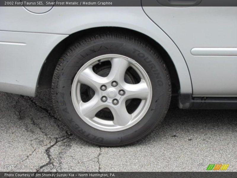 Silver Frost Metallic / Medium Graphite 2002 Ford Taurus SES