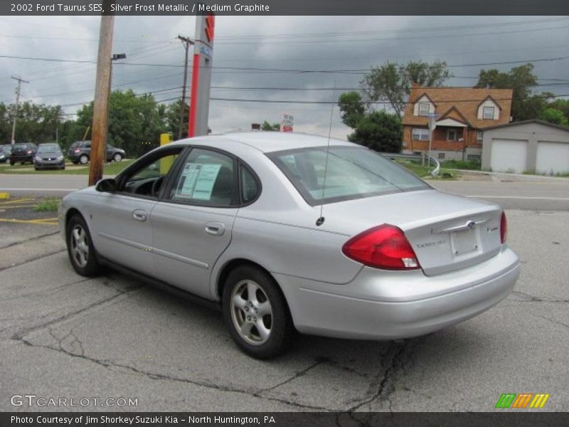 Silver Frost Metallic / Medium Graphite 2002 Ford Taurus SES