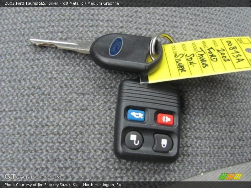 Silver Frost Metallic / Medium Graphite 2002 Ford Taurus SES