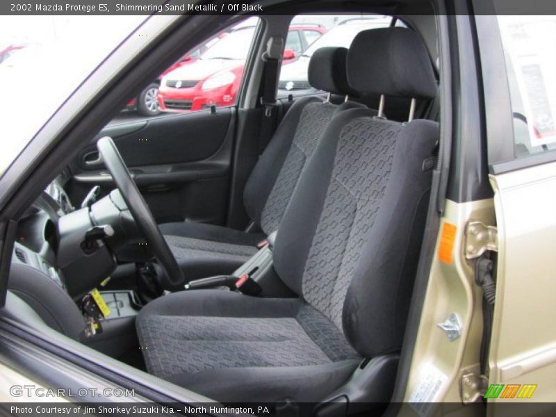 Shimmering Sand Metallic / Off Black 2002 Mazda Protege ES