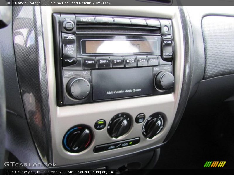 Shimmering Sand Metallic / Off Black 2002 Mazda Protege ES