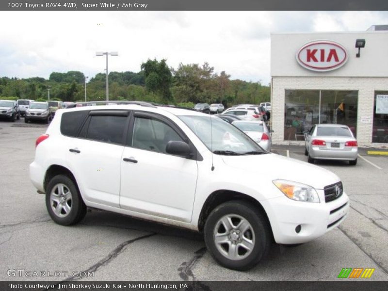 Super White / Ash Gray 2007 Toyota RAV4 4WD