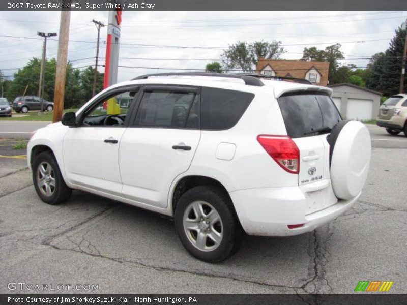 Super White / Ash Gray 2007 Toyota RAV4 4WD