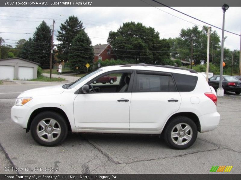 Super White / Ash Gray 2007 Toyota RAV4 4WD