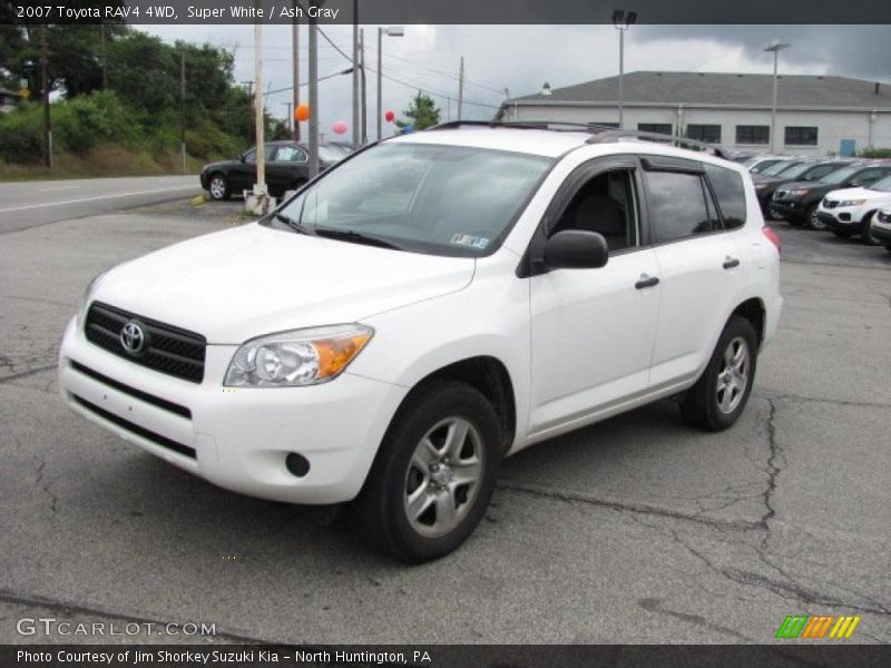 Super White / Ash Gray 2007 Toyota RAV4 4WD