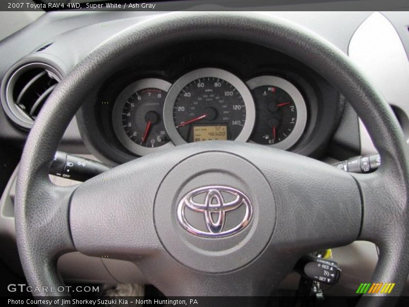 Super White / Ash Gray 2007 Toyota RAV4 4WD