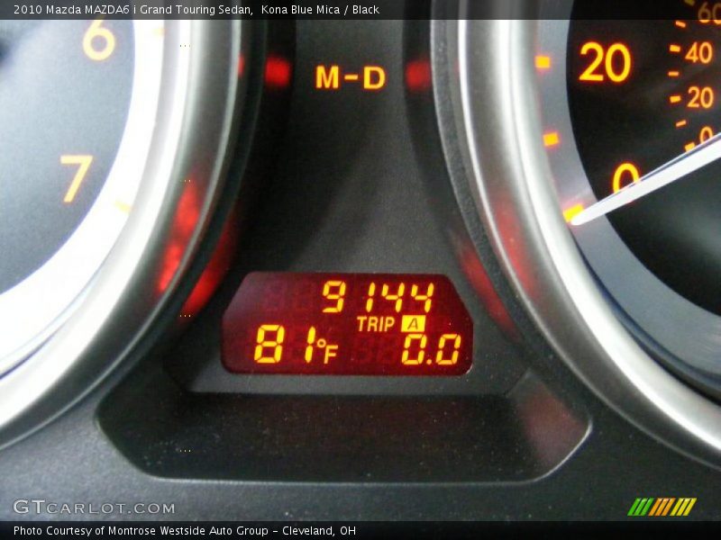 Kona Blue Mica / Black 2010 Mazda MAZDA6 i Grand Touring Sedan