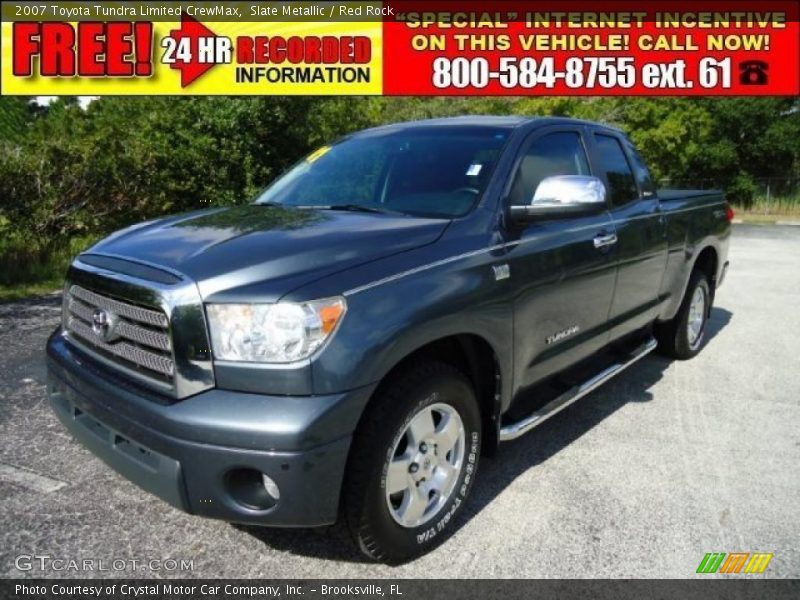Slate Metallic / Red Rock 2007 Toyota Tundra Limited CrewMax