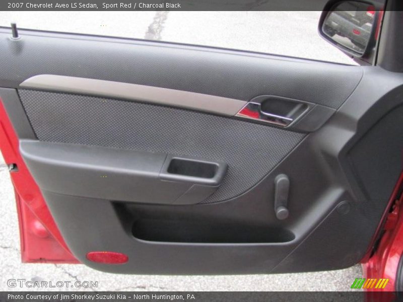 Sport Red / Charcoal Black 2007 Chevrolet Aveo LS Sedan