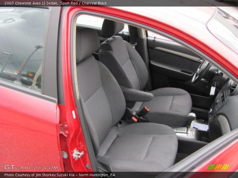 Sport Red / Charcoal Black 2007 Chevrolet Aveo LS Sedan