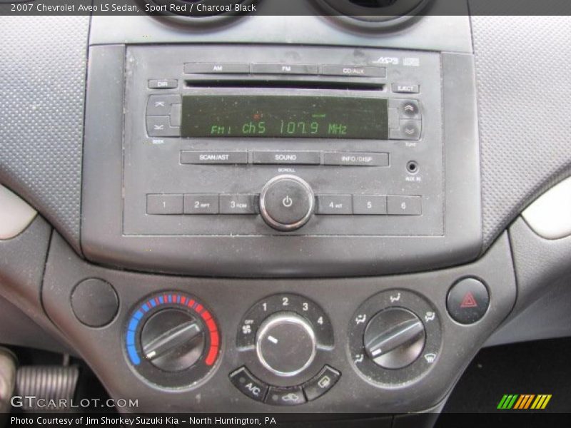 Sport Red / Charcoal Black 2007 Chevrolet Aveo LS Sedan
