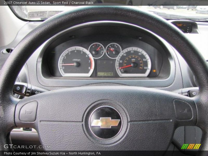 Sport Red / Charcoal Black 2007 Chevrolet Aveo LS Sedan